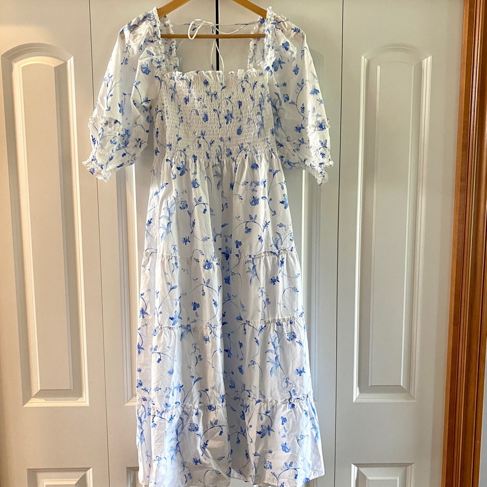 Hill House Home Neslie Nap Dress - Blue Botanical